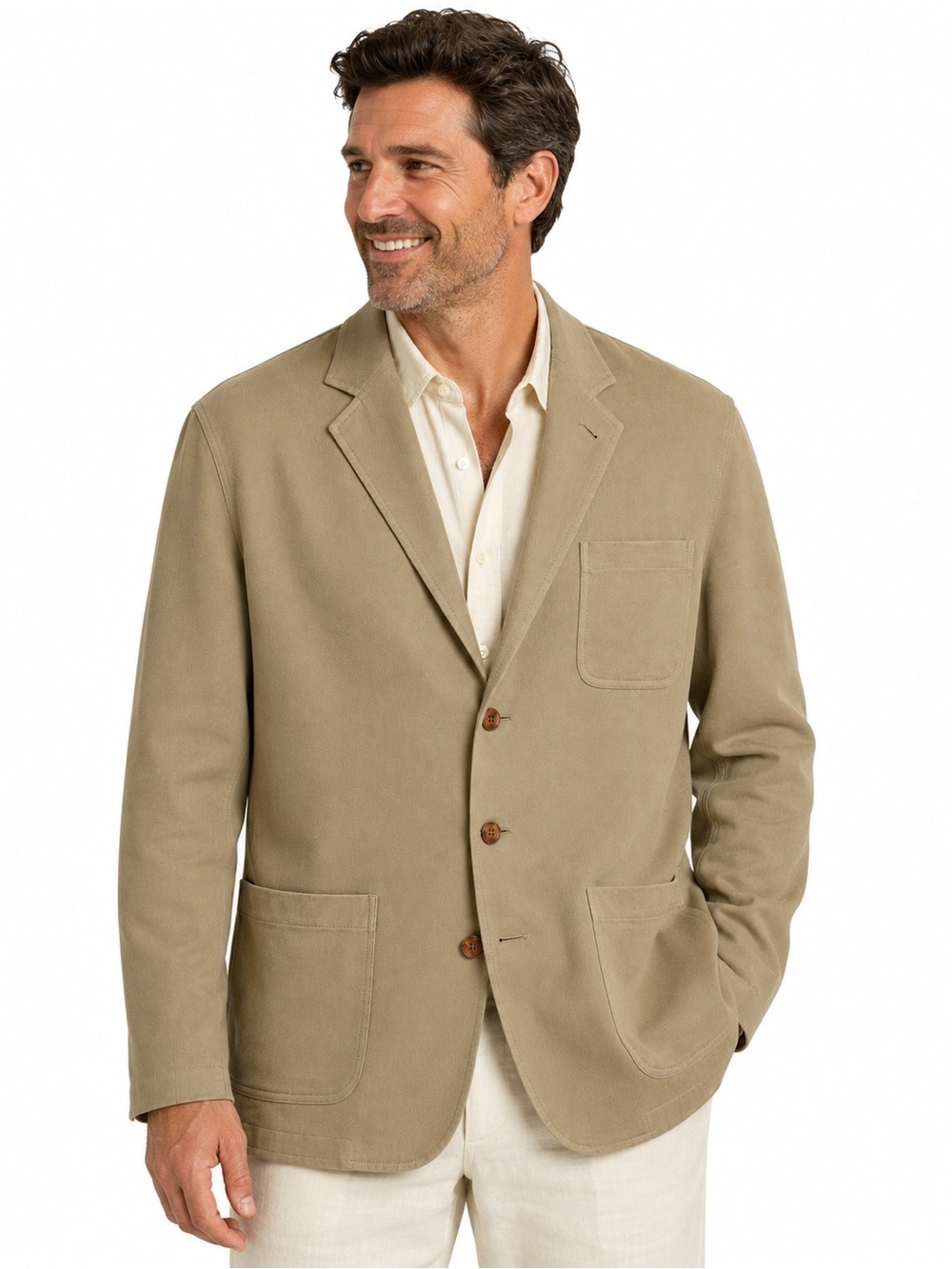 Tommy Bahama Havana Sua Silk Blazer Jacket Khaki Mens Large NWT MSRP $180